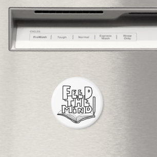 MAZIPOODLES Speise den Geist 077 Magnet