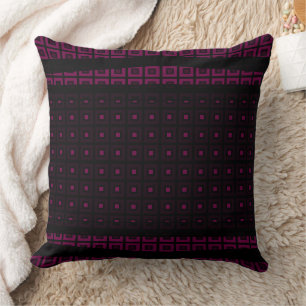 Mazipoodles Squares and Studs - Deep Magenta Kissen
