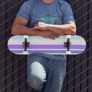 MAZIPOODLES Streifen Spaghetti 14 Skateboard