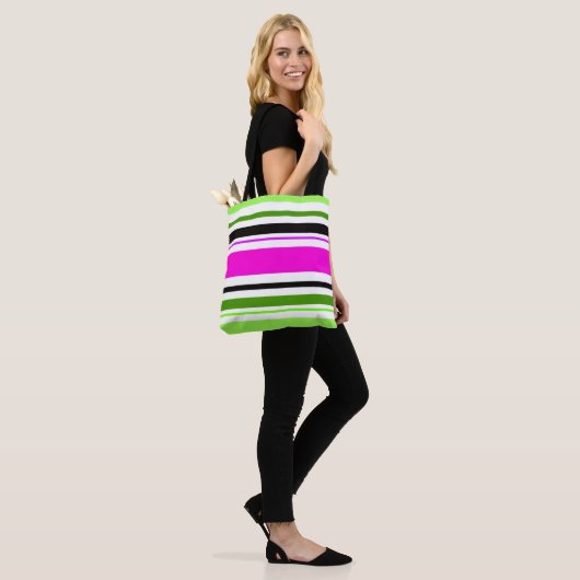 MAZIPOODLES Streifen Spaghetti 153 Tasche (Am Model)