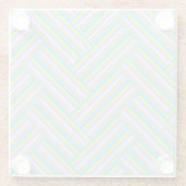 MAZIPOODLES Streifen Spaghetti 54 Herringbone  Glasuntersetzer (Rückseite)
