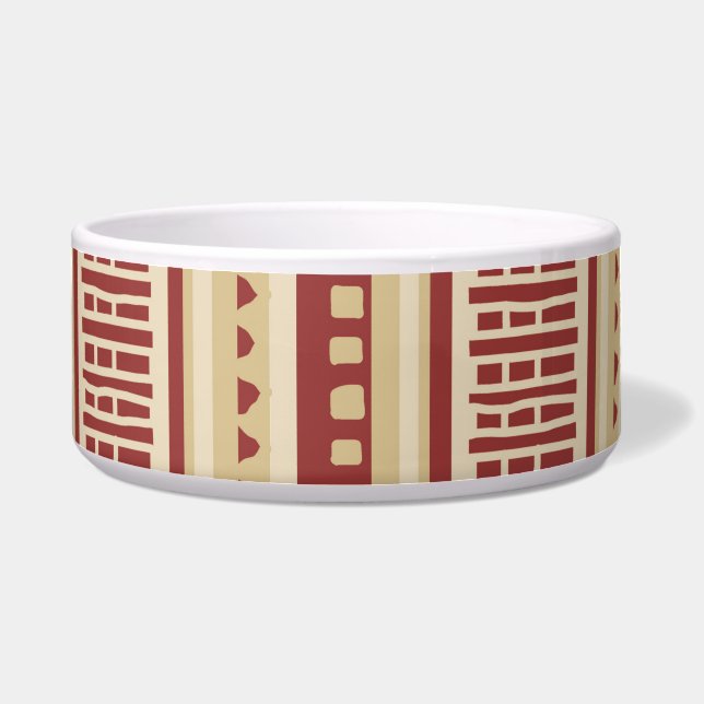 MAZIPOODLES Striped Ribbed Knitting Muster 010 Napf (Vorderseite)