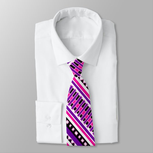 MAZIPOODLES Striped Ribbed Knitting Pattern 194 Krawatte (Gebunden)