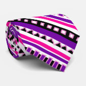 MAZIPOODLES Striped Ribbed Knitting Pattern 194 Krawatte (Gerollt)