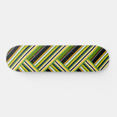 MAZIPOODLES Stripes Spaghetti 11 Herringbone  Skateboard (Horizontal)