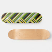 MAZIPOODLES Stripes Spaghetti 11 Herringbone Skateboard (Horizontal)