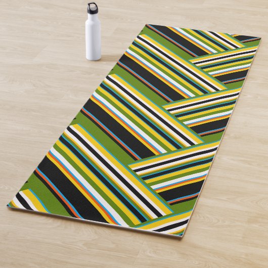 MAZIPOODLES Stripes Spaghetti 11 Herringbone Yogamatte (Beispiel)