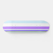 MAZIPOODLES Stripes Spaghetti 14 Skateboard (Horizontal)