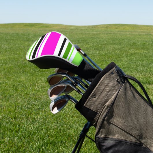 MAZIPOODLES Stripes Spaghetti 153 Golf Headcover (In SItu)