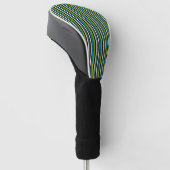 MAZIPOODLES Stripes Spaghetti 46 Golf Headcover (angewinkelt)