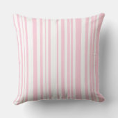 MAZIPOODLES Stripes Spaghetti Pink And White  Kissen (Rückseite)