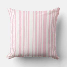 MAZIPOODLES Stripes Spaghetti Pink And White Kissen