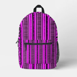 MAZIPOODLES Strippengeflechtmuster 001 B Bedruckter Rucksack