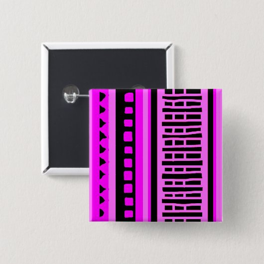 MAZIPOODLES Strippengeflechtmuster 001 B Button (Vorne & Hinten)