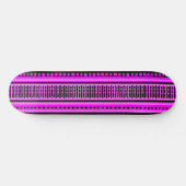 MAZIPOODLES Strippengeflechtmuster 001 B Skateboard (Horizontal)