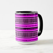 MAZIPOODLES Strippengeflechtmuster 002 B Tasse (VorderseiteRechts)