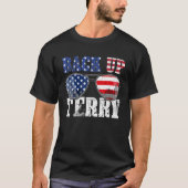 Mb35 Backup Terry in Umkehrschluss 4. Juli Firewor T-Shirt (Vorderseite)