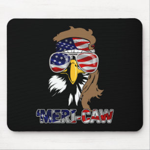 Mb35 Mullet Eagle meri-caw 4. Juli Unabhängigkeit Mousepad