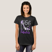 Mb 66 And Fabulous 66th Birthday Diamond High Heel T-Shirt (Vorne ganz)