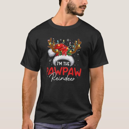 mb I m The Pawpaw Reindeer Christmas Funny Family  T-Shirt (Vorderseite)