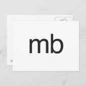 mb postkarte (Vorne/Hinten)