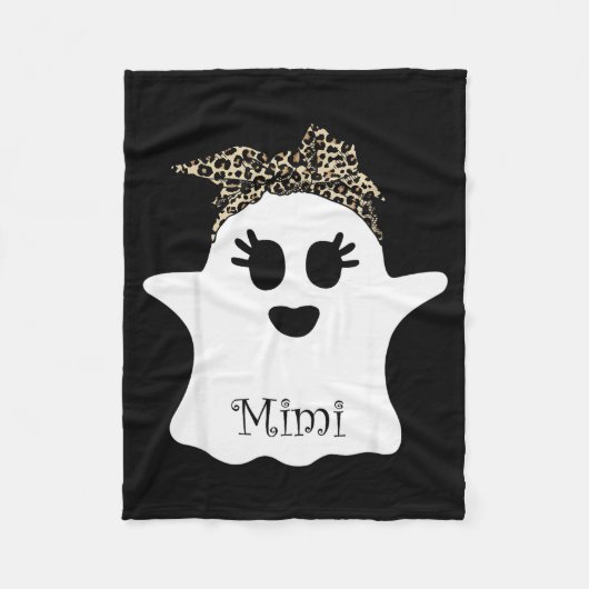 Mb Soky Mimi Ghost Bandana Boo Halloween Family Ma Fleecedecke (Vorderseite)