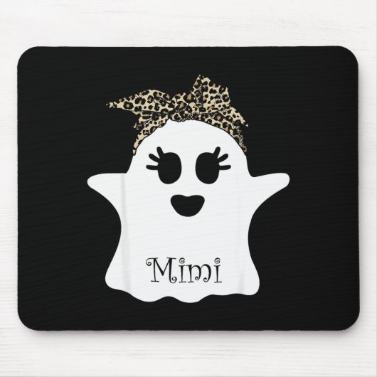 Mb Soky Mimi Ghost Bandana Boo Halloween Family Ma Mousepad (Vorne)