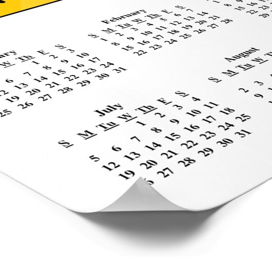 MBA-Abschluss 2015-Kalender Poster (Ecke)