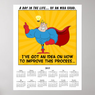 MBA-Abschluss 2015-Kalender Poster