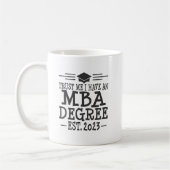 MBA Abschluss 2023 Master Business Kaffeetasse (Links)