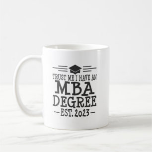 MBA Abschluss 2023 Master Business Kaffeetasse