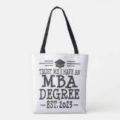 MBA Abschluss 2023 Master Business Tasche (Rückseite)