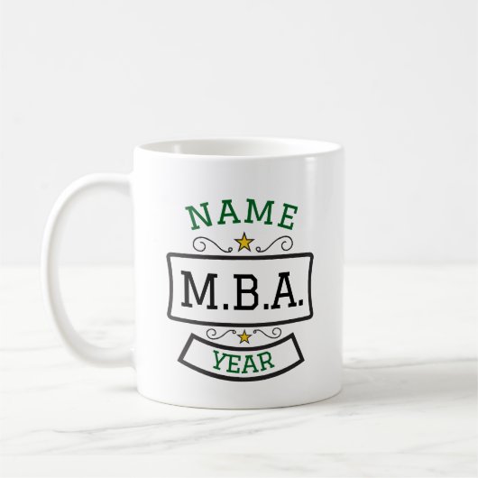 MBA-Abschluss-Geschenk für personalisierte Mug Kaffeetasse (Links)