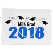 Mba-Absolvent-Abschluss-Geschenk-Tasche 2018 Große Geschenktüte (Rückseite)