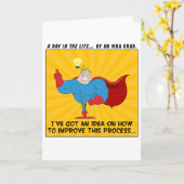 MBA-Absolventen kennen die Antworten auf alle Prob Karte (Gelbe Blume)