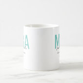 MBA Aquamarin Black Date Name Graduate Grad Kaffeetasse (Mittel)