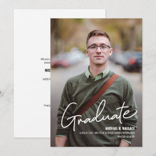MBA Business Graduate Custom Foto Name Ankündigung