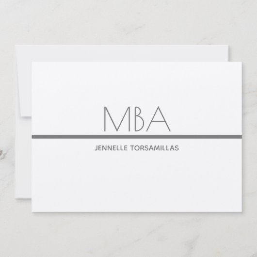 MBA - Einladung zur Graduiertengruppe (Rückseite)