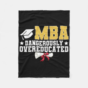 MBA gefährlich überqualifizierter Master-Absolvent Fleecedecke