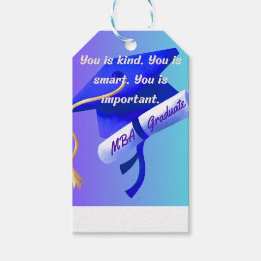 MBA-Geschenk Geschenkanhänger (Vorderseite)