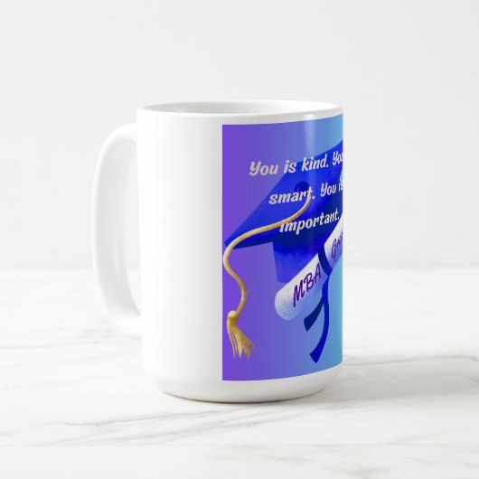 MBA-Geschenk Kaffeetasse (Vorderseite Links)