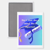 MBA-Geschenk Magnet (Vorderseite/Rückseite)