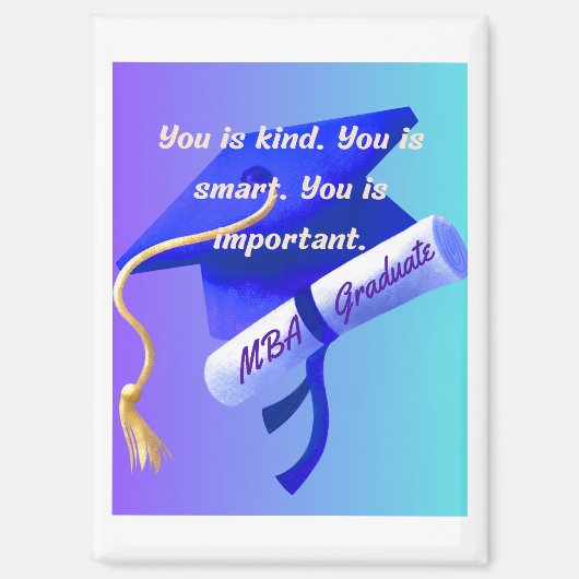 MBA-Geschenk Magnet (Vorderseite)