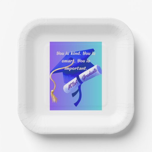 MBA Gift Pappteller (Vorderseite)