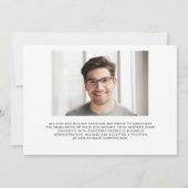 MBA Graduate 5 Foto Master Grad Abschluss Ankündigung (Rückseite)