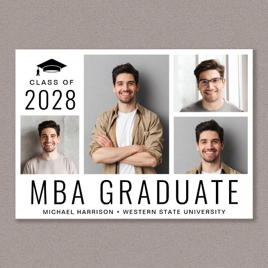 MBA Graduate 5 Foto Master Grad Abschluss Ankündigung