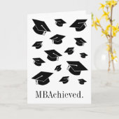MBA/Master of Business Administration Abschluss Karte (Gelbe Blume)