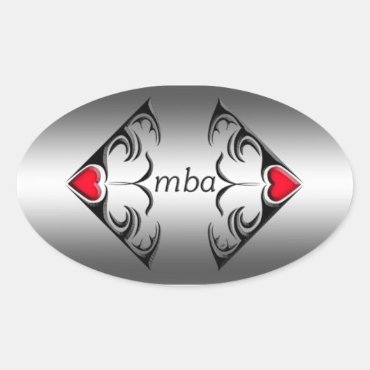 Mba Ovaler Aufkleber (Vorderseite)