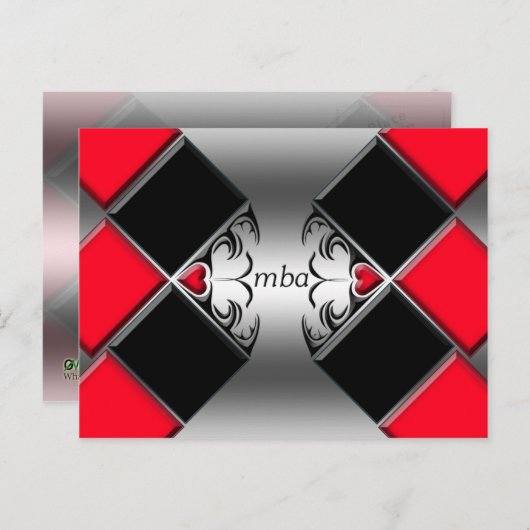 Mba Postkarte (Vorne/Hinten)