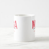 MBA Red Black Date Name Graduate Grad Kaffeetasse (Mittel)